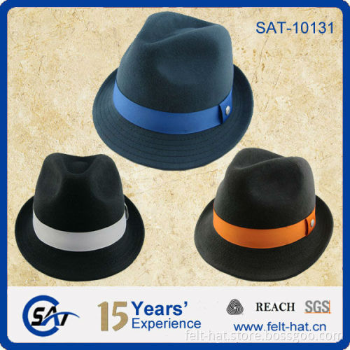 high quality wool trilby hat, gent hat